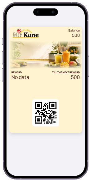Rewards wallet card phone preview